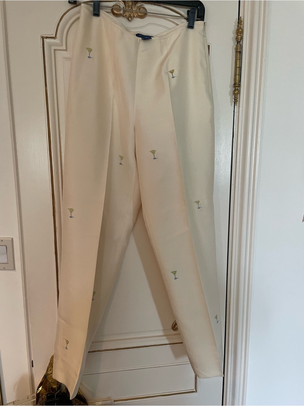 J. McLaughlin Cream Blouse with Classic Neckline